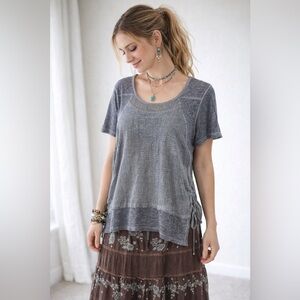 Maloka - Lagen Look Linen layered  top - S - CO Portugal